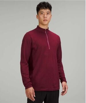Lululemon Metal Vent Tech Men's Size S Pomegranate Red Midweight Half Zip
